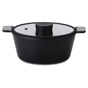 Neoflam Vulcan 24cm Casserole with glass lid Induction Black