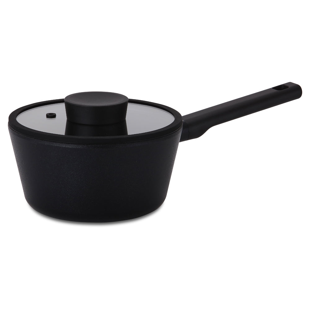 Neoflam Vulcan 18cm Saucepan with glass lid Induction Black
