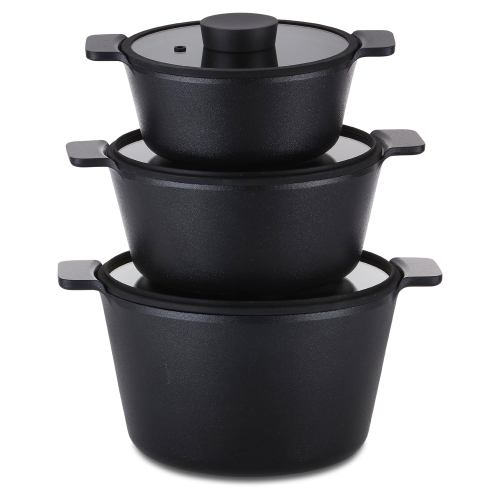 Neoflam Vulcan 20, 24, 26cm stockpot set