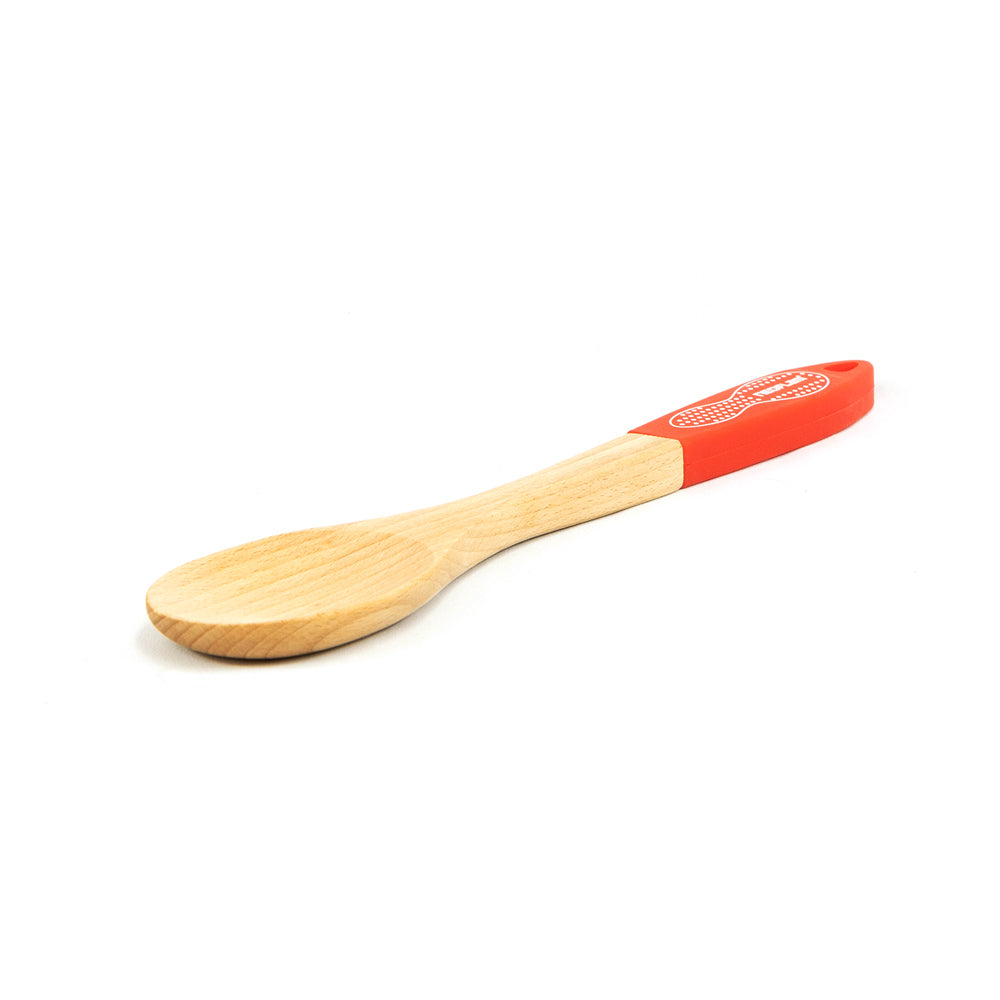 Neoflam Beechwood Spoon with Red Silicon Handle