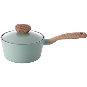 Neoflam Demer Green Retro Induction Set - 5pc Fry pan, Chef pan, Saucepan and Casseroles