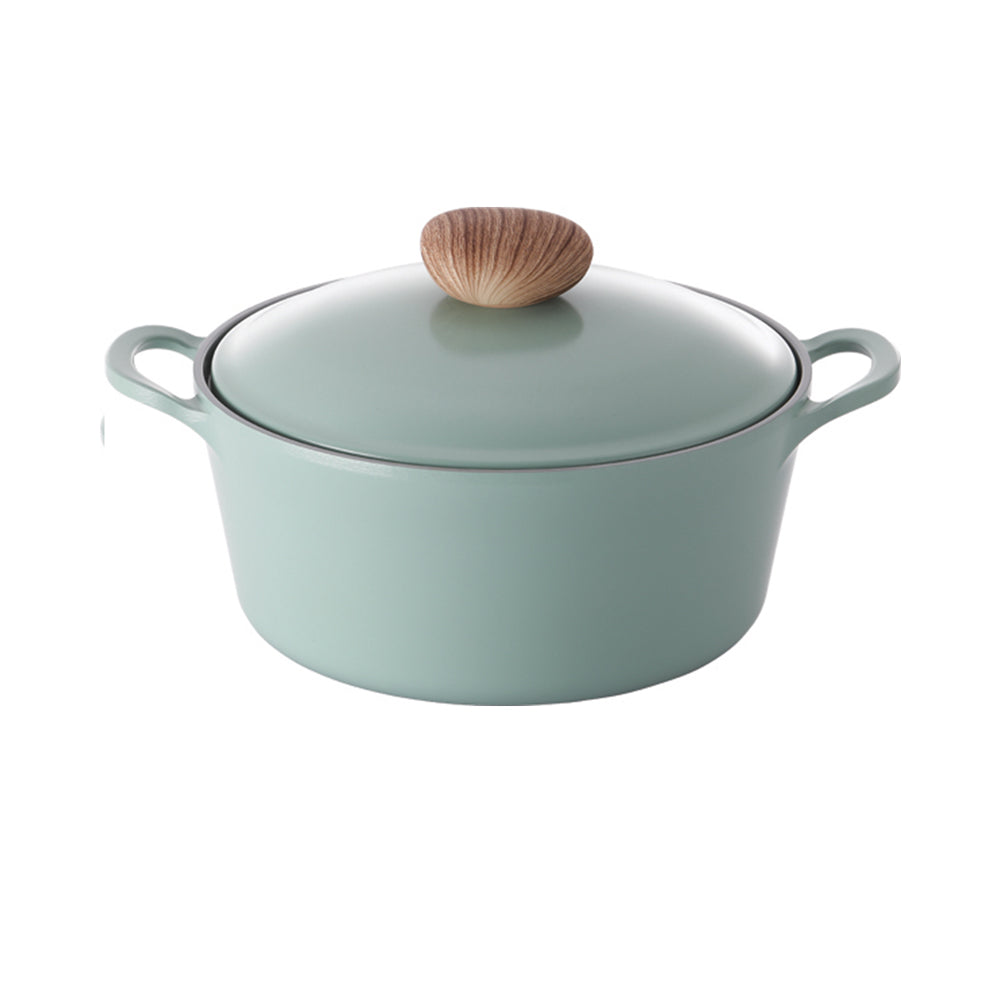 Neoflam Retro 22cm Stockpot Induction with Die-Cast Lid Green Demer