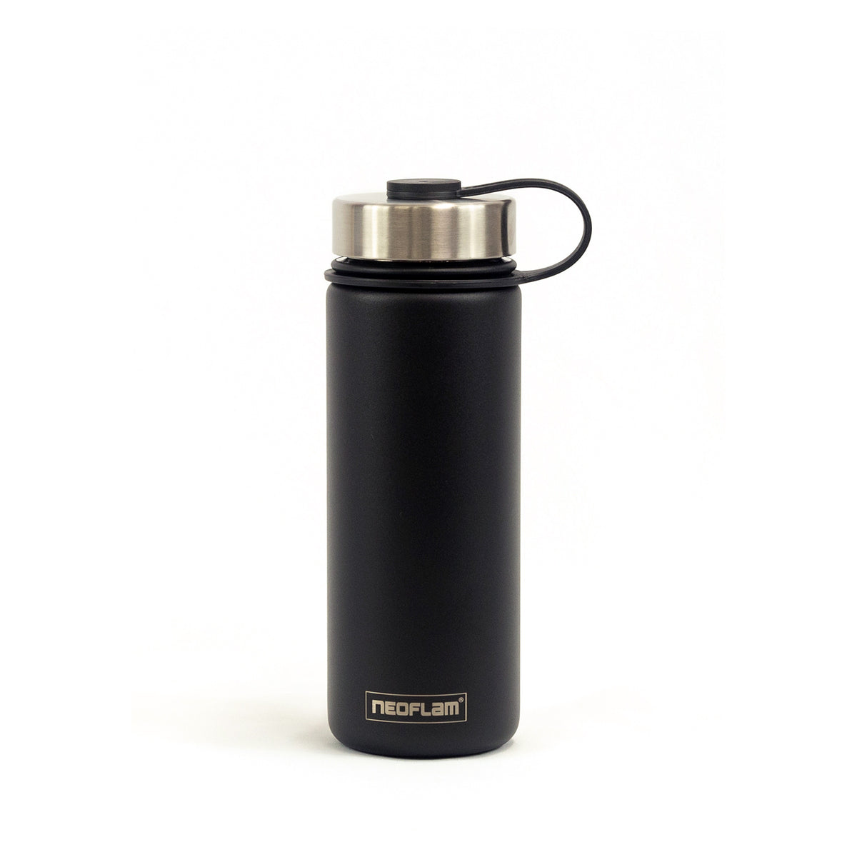 500ml Neoflam Skinny Stainless Steel Double Walled and Vacuum Insulated Water Bottle Black