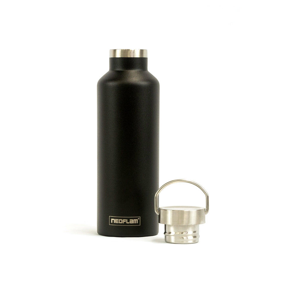 750ml Neoflam Go+ Tumbler Stainless Steel Double Walled and Vacuum Insulated black - 100% plastic free