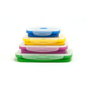 Neoflam Set of 4 Collapsible Silicone Food Storage Containers