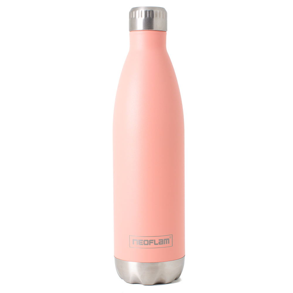 750ml Neoflam Classic Stainless Steel Double Walled and Vacuum Insulated Water Bottle Coral