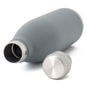 750ml Neoflam Classic Stainless Steel Double Walled and Vacuum Insulated Water Bottle Grey