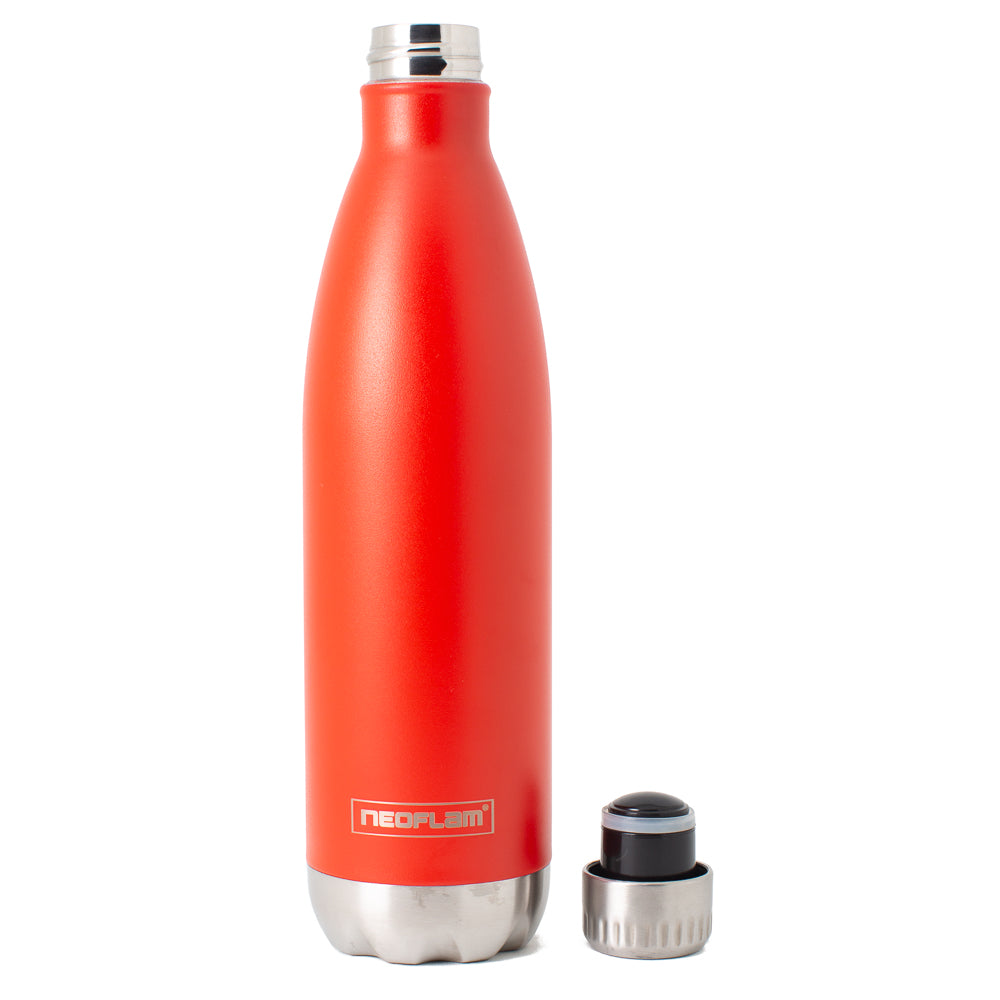 750ml Neoflam Classic Stainless Steel Double Walled and Vacuum Insulated Water Bottle Mahogany