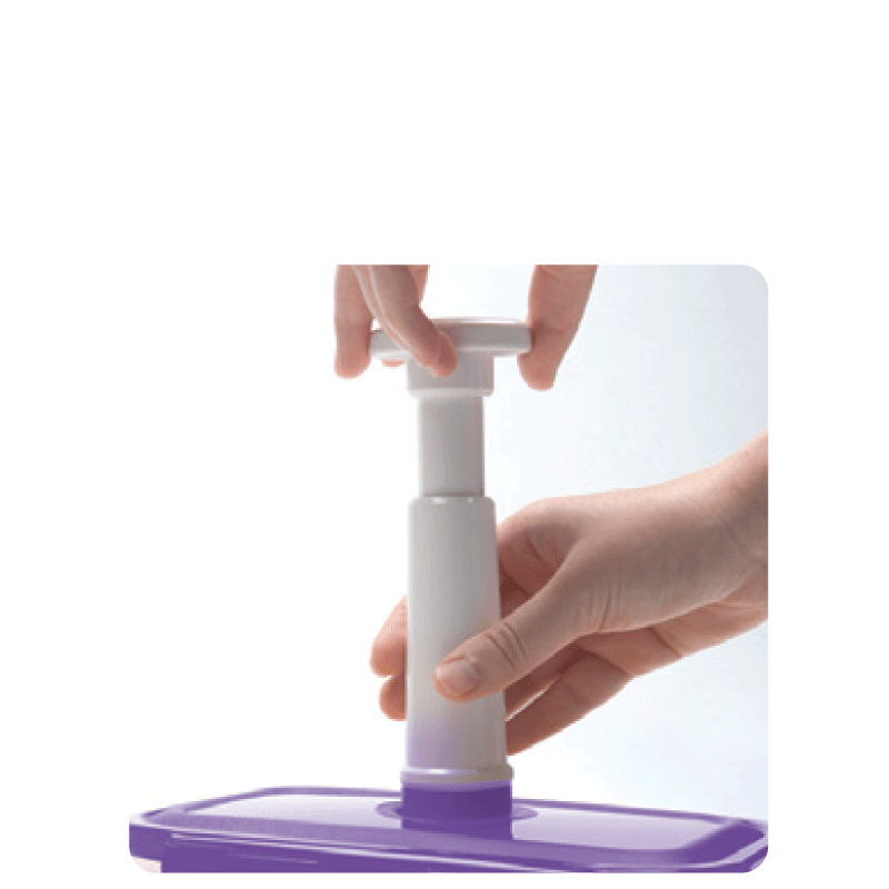 Neoflam CLOC Tritan Vacuum Seal Container small 3 x 1.2L pc + Pump
