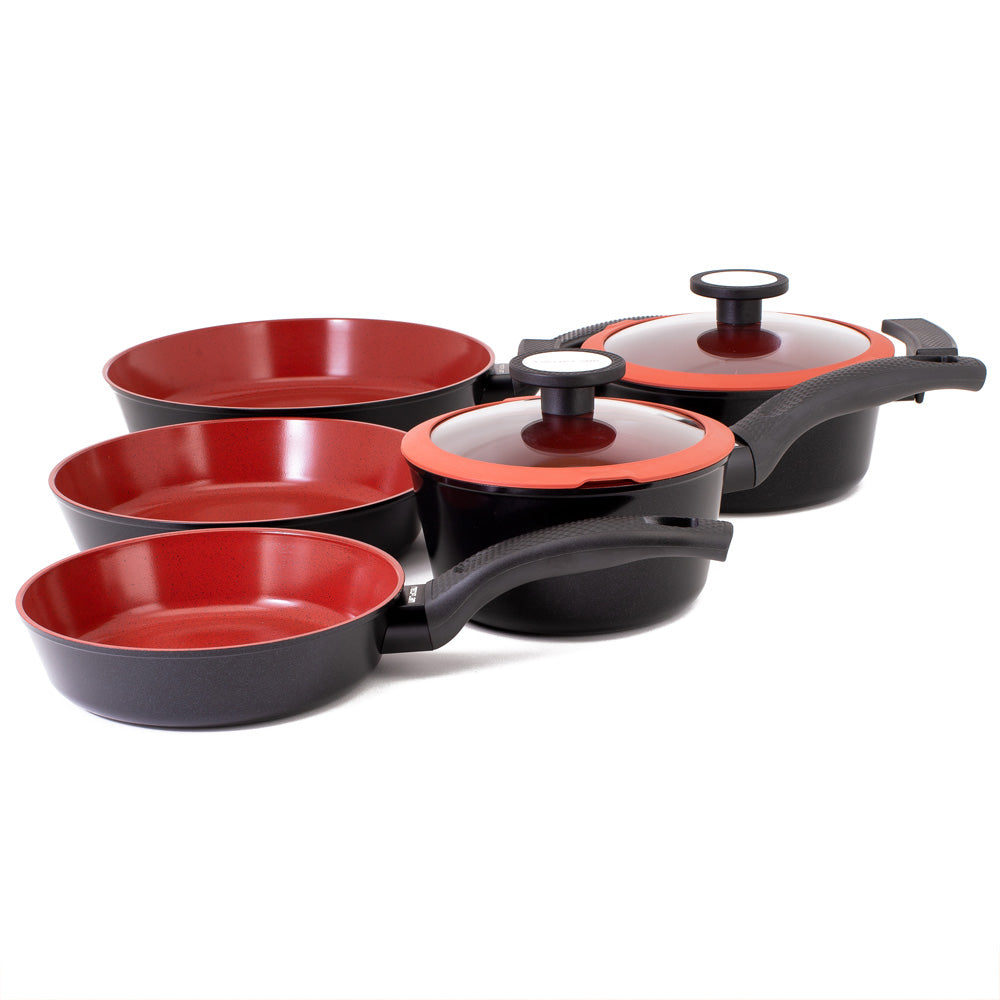 Neoflam De Chef induction set of 5 plus bonus pan protector