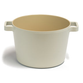 Neoflam Fika 22cm Deep Stockpot Induction with Silicon Rim Glass lid