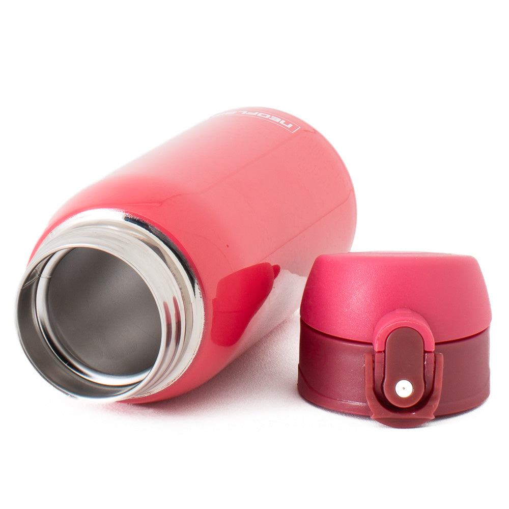 320ml Neoflam Kids Stainless Steel Double Walled and Vacuum Insulated Water Bottle Red Metal