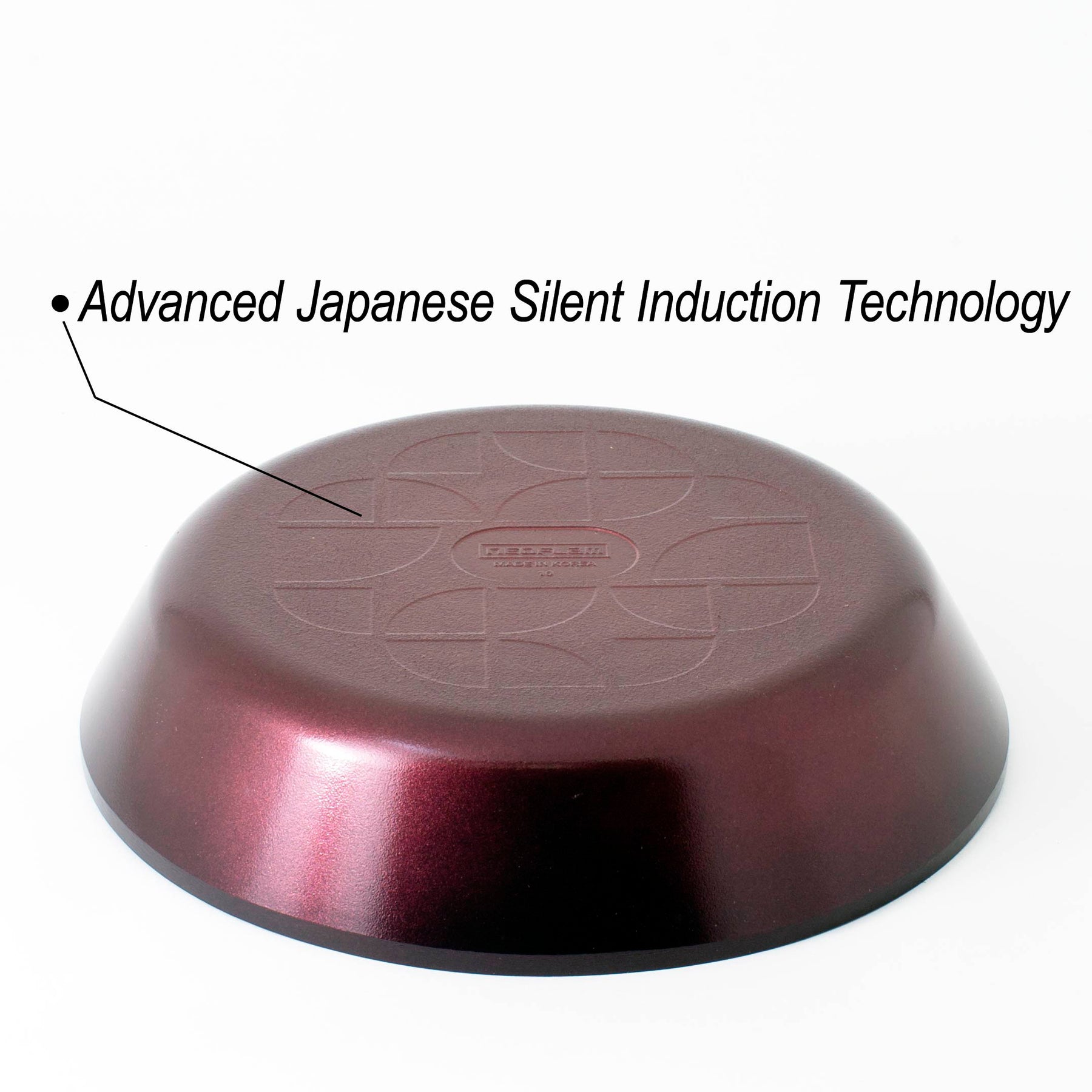 Neoflam MyPan 28cm Wok Pan Induction Red Ruby with glass lid
