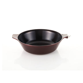 Neoflam MyPan 28cm Wok Pan Induction Red Ruby with glass lid