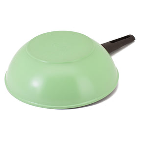 Neoflam Nature+ 30cm Wok Pan Induction Apple Green