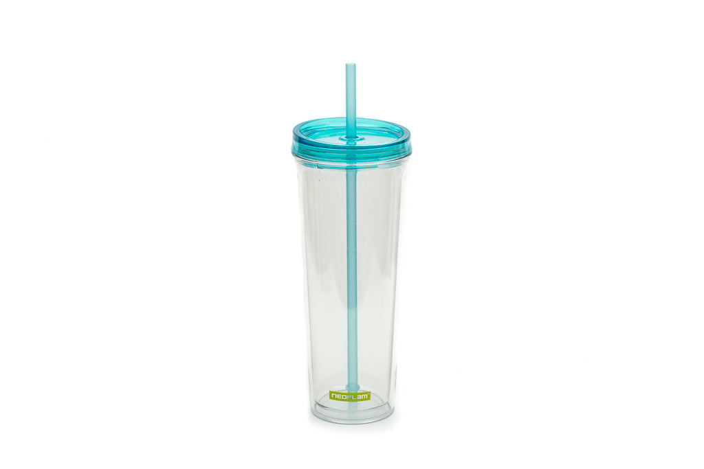 Neoflam Rever Double-Walled Hydration Cup with Straw 700ml Sky Blue
