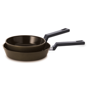 Neoflam Reverse 24cm & 26cm Fry pan Sauté Induction Terra Garnet