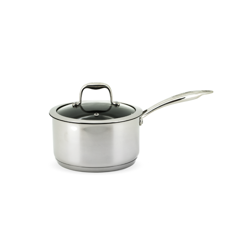Neoflam Stainless Steel 18cm Sauce Pan Induction with Glass Lid