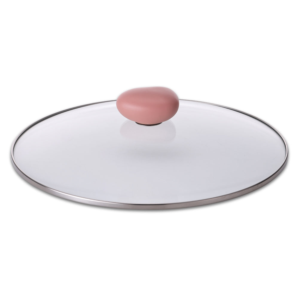 Neoflam Divided 30cm casserole 5.8L Induction with divided steamer Pink